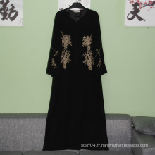 Hotsale élégant abaya élégant baju kurung islamique maxi robe simple musulman longue robe hiver abaya